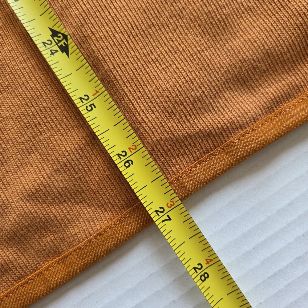 Tommy Bahama Mens Pullover XL Orange 1/4‎ Zip Mock Neck Long Sleeve Ribbed